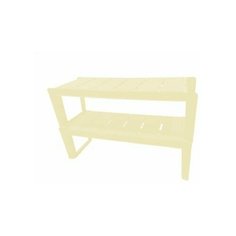 2815СЛКBQ Этажерка для обуви Nature (слоновая кость, 2 полки) Plastic Republic