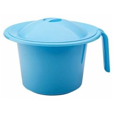 Горшок elfplast "Кроха" (бирюзовый, с крышкой)