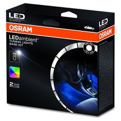 Подсветка салона LEDAMBIENT BLACK беспроводная "заливающий свет" RGB (световоды, пульт ДУ в комплекте) 16 цветов, 5 режимов OSRAM /1 NEW
