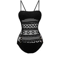 Купальник "Море в огне" Le Cabaret (черный; белый) размер M