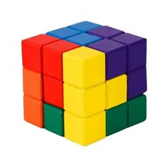 Деревянная развивающая игрушка "Сложи кубик" 6х6х6 см Сима ленд