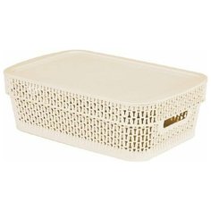 4111СЛКBQ Корзина универсальная Ajur (слоновая кость) 3 л Plastic Republic