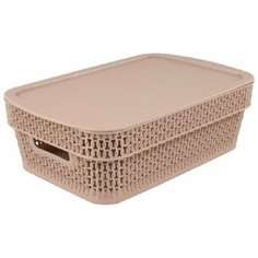 4111КФBQ Корзина универсальная Ajur (кофейный) 3 л Plastic Republic