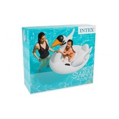 Матрас - Плот для плавания Белый Лебедь, Intex 130х102х99 см