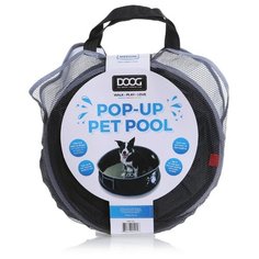 Бассейн для собак DOOG, черный, M, 91х91х25cм (Австралия)