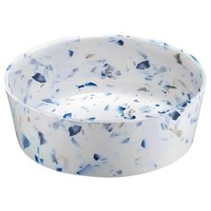 Миска для животных TARHONG "Terrazzo", бело-синяя, 17.9х6.4см/1180мл