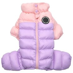 Комбинезон для собак PUPPIA утеплённый "Ultra Light Pastel", розово-сиреневый, XL (Южная Корея)