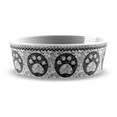Миска для животных TARHONG "Granite Paw", серая, 17х5.9см/950мл
