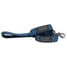 Поводок для собак DOOG "Stella", синий в белый горох, L, 130х2.5см (Австралия)