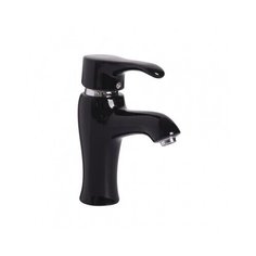 Смеситель д/ум MLN-F-002CBK керамический, однорычажный, черный Melana
