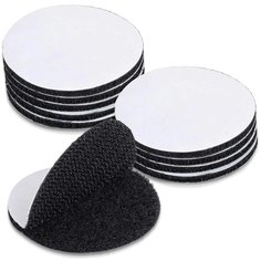 Набор липучек на клеевой основе, липкая лента, самоклеящийся фиксатор покрывала, ковриков, ковра, пульта, черные, 10 шт Lol Uno Home