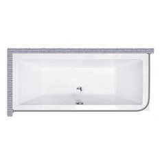 Карниз для ванной Besco Quadro 165x75 Г-образный, угловой Good Home Shop