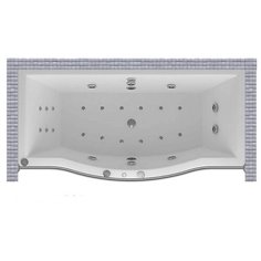 Карниз для ванной Aquatek Helios 180x90 Асимметричный Good Home Shop