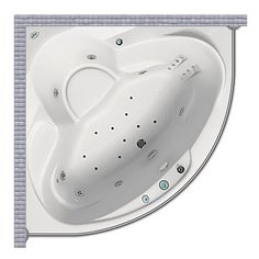 Карниз для ванной Bellrado Oskar 142x142 Полукруглый, дуга Good Home Shop