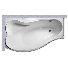 Карниз для ванной Eurolux Efes 170x100 Асимметричный Good Home Shop