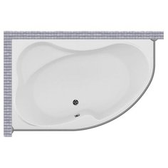 Карниз для ванной Aquanet Cuper 160x100 Асимметричный Good Home Shop