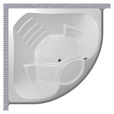 Карниз для ванной 1MarKa Messina 165x165 Полукруглый, дуга Good Home Shop