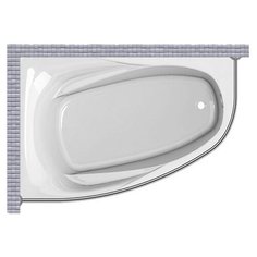 Карниз для ванной Astra-form Селена 170x100 Асимметричный Good Home Shop