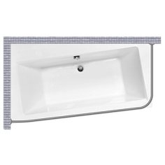 Карниз для ванной Besco Infinity 150x90 Асимметричный Good Home Shop