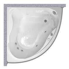 Карниз для ванной Radomir альтея 125x125 Полукруглый, дуга Good Home Shop