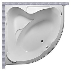 Карниз для ванной 1MarKa Ibiza 150x150 Полукруглый, дуга Good Home Shop