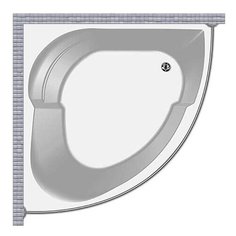 Карниз для ванной Aquanet Bali 150x150 Полукруглый, дуга Good Home Shop