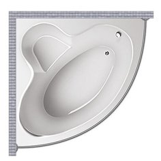 Карниз для ванной Relisan Polina 120x120 Полукруглый, дуга Good Home Shop