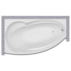 Карниз для ванной Aquanet Jersey 170x90 Асимметричный Good Home Shop