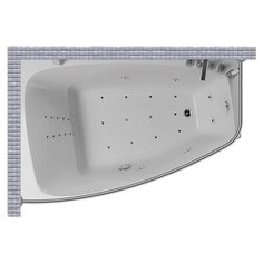 Карниз для ванной Aquatika Altea 180x120 Прямой Good Home Shop