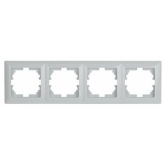 Intro 4-504-01 Intro Рамка на 4 поста, СУ, Solo, белый (14/140/2520)