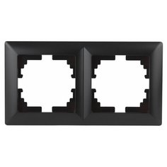 Intro 4-502-05 Intro Рамка на 2 поста, СУ, Solo, антрацит (20/400/4800)
