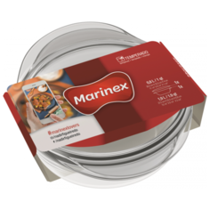 Marinex Кастрюля стеклянная для запекания Marinex M164577-1 с крышкой жаропрочная 2.8л