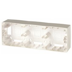 ЭРА 12-6103-04 ЭРА Коробка наклад. монтажа 3 поста, Эра12, шампань (5/50/600) ERA