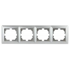 Intro 4-504-03 Intro Рамка на 4 поста, СУ, Solo, алюминий (14/140/1680)