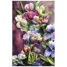 Каролинка Набор для вышивания лентами Изящность 21 x 34 см (КЛ(л)-3022)