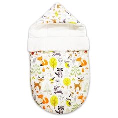 Зимний конверт мини на выписку QuQuBaby Сказочный лес