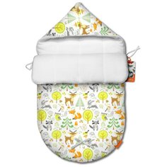 Летний конверт для новорожденного QuQuBaby Сказочный лес