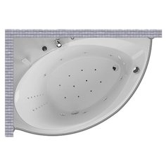 Карниз для ванной Doctor Jet Orata A 162x101 Асимметричный Good Home Shop