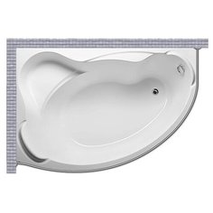 Карниз для ванной Eurolux Sparta 160x100 Асимметричный Good Home Shop