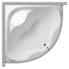 Карниз для ванной Doctor Jet Fiume 150x150 Полукруглый, дуга Good Home Shop