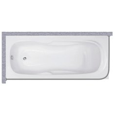 Карниз для ванной Vela Lara 170x80 Г-образный, угловой Good Home Shop