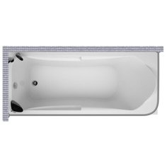 Карниз для ванной Akrilan Glamour Rio del Oro 160x70 Г-образный, угловой Good Home Shop