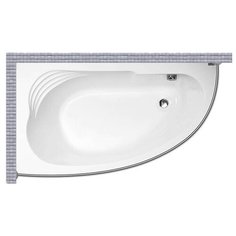 Карниз для ванной Jika Delicia 140x80 Асимметричный Good Home Shop