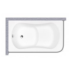 Карниз для ванной Besco Aria Rehab 120x70 Г-образный, угловой Good Home Shop