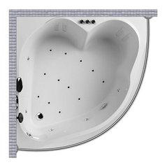 Карниз для ванной Aquatika Matrix 155x155 Полукруглый, дуга Good Home Shop