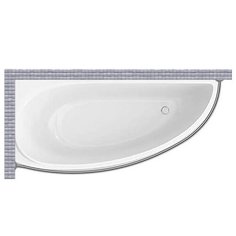 Карниз для ванной Artel Plast Ева 150x70 Асимметричный Good Home Shop