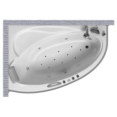 Карниз для ванной Bellrado Gloria 165x110 Асимметричный Good Home Shop