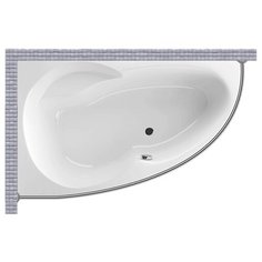 Карниз для ванной Excellent Newa Plus 140x95 Асимметричный Good Home Shop