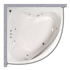 Карниз для ванной OSM Elena 149x149 Полукруглый, дуга Good Home Shop