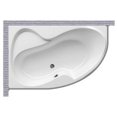 Карниз для ванной Ravak Rosa II 150x105 Асимметричный Good Home Shop